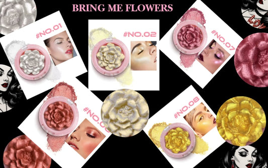 🌸 BRING ME FLOWERS – Petal-Pressed Highlighter Collection