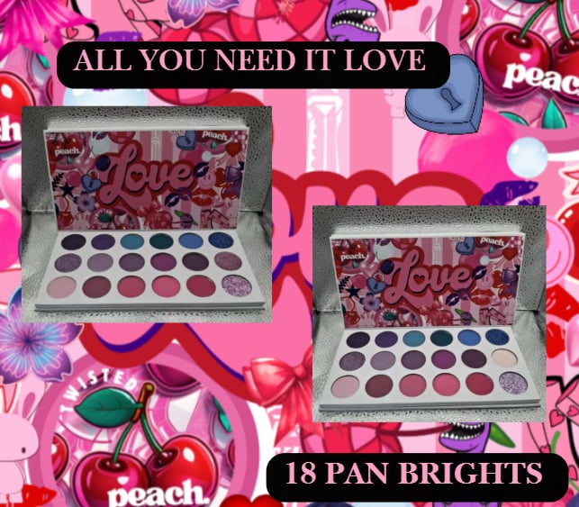 💘 ALL YOU NEED IS LOVE – 18 Pan Brights Palette