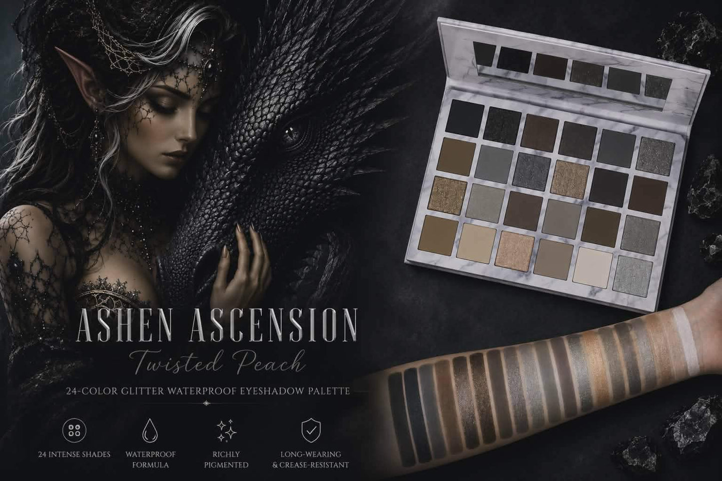 🐉 Ashen Ascension Eyeshadow Palette - Pre-Order